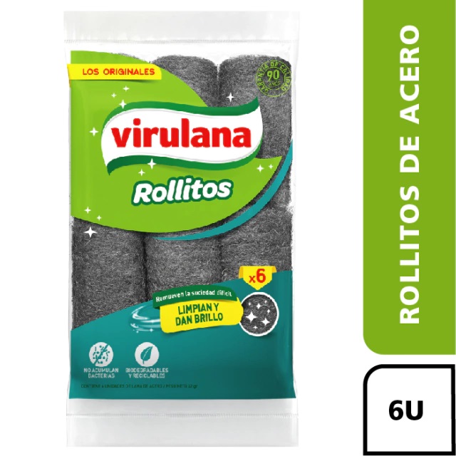 VIRULANA ROLLITOS X 6  42g RULITO